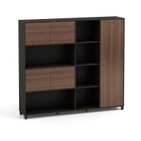 Pengpai French library bookcase provincial bookcase MDF modular corner bookcase office cabinet furniture