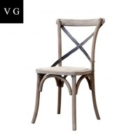 Wholesale stackable cross back banquet chair crossback dining chair