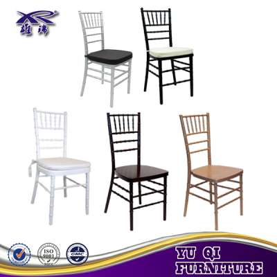 Shunde wholesale wedding tiffany chair with seat pad