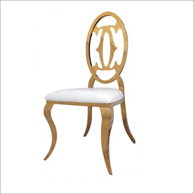 new  beauty gold banquet stainless steel wedding chair